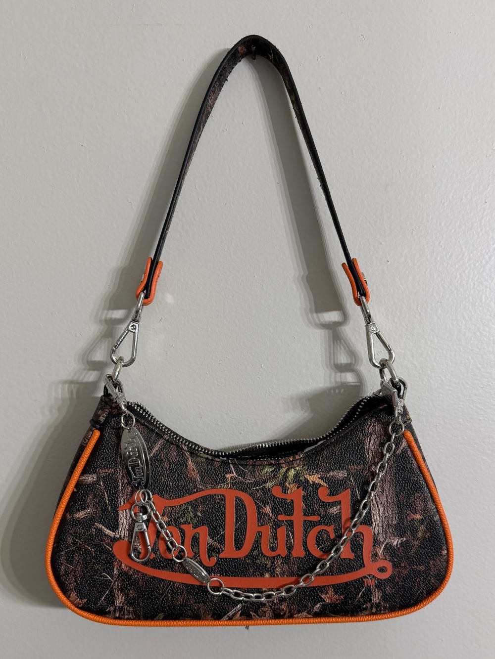 Von Dutch Tree Camo Shoulder Bag